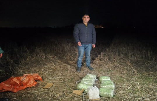 İrandan Azərbaycana külli miqdarda narkotik keçirməyə cəhd edənlər saxlanılıb - FOTO 