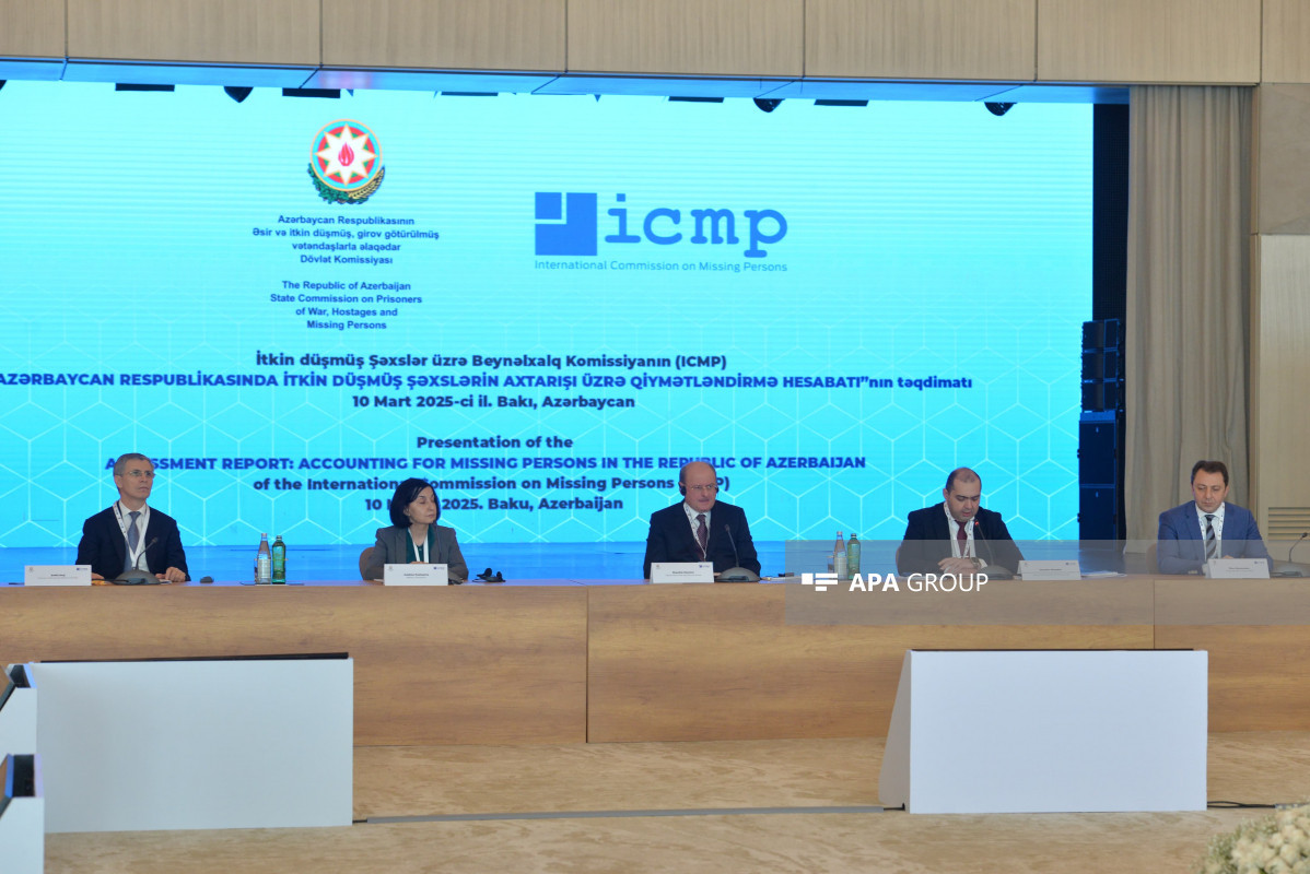 ICMP-nin Azərbaycanda itkin düşmüş şəxslərin axtarışı üzrə Qiymətləndirmə hesabatının təqdimatı keçirilib - FOTO 
