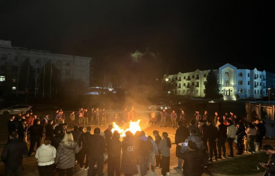 Xankəndi, Xocalı və Ağdərədə bayram tonqalları qalanıb - FOTO 
