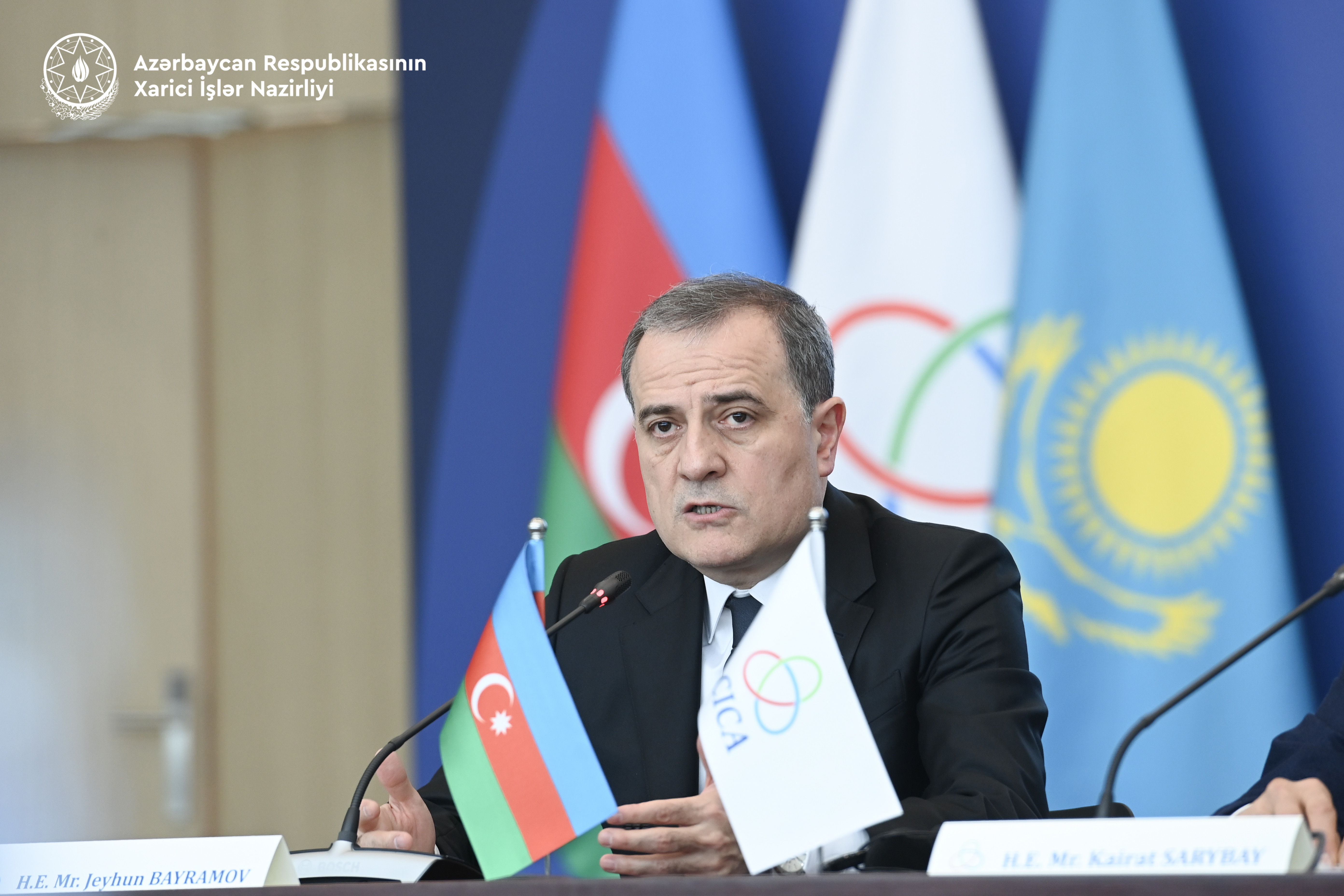 Ceyhun Bayramov AQEM-in baş katibi və  üzv dövlətlərin səfirləri ilə görüşüb