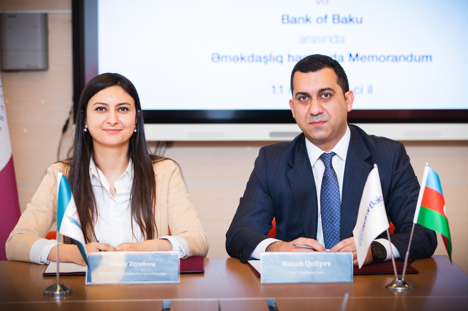 Bank of Baku və ADA Universiteti memorandum imzalayıb: mini MBA proqramı təşkil ediləcək - FOTO 