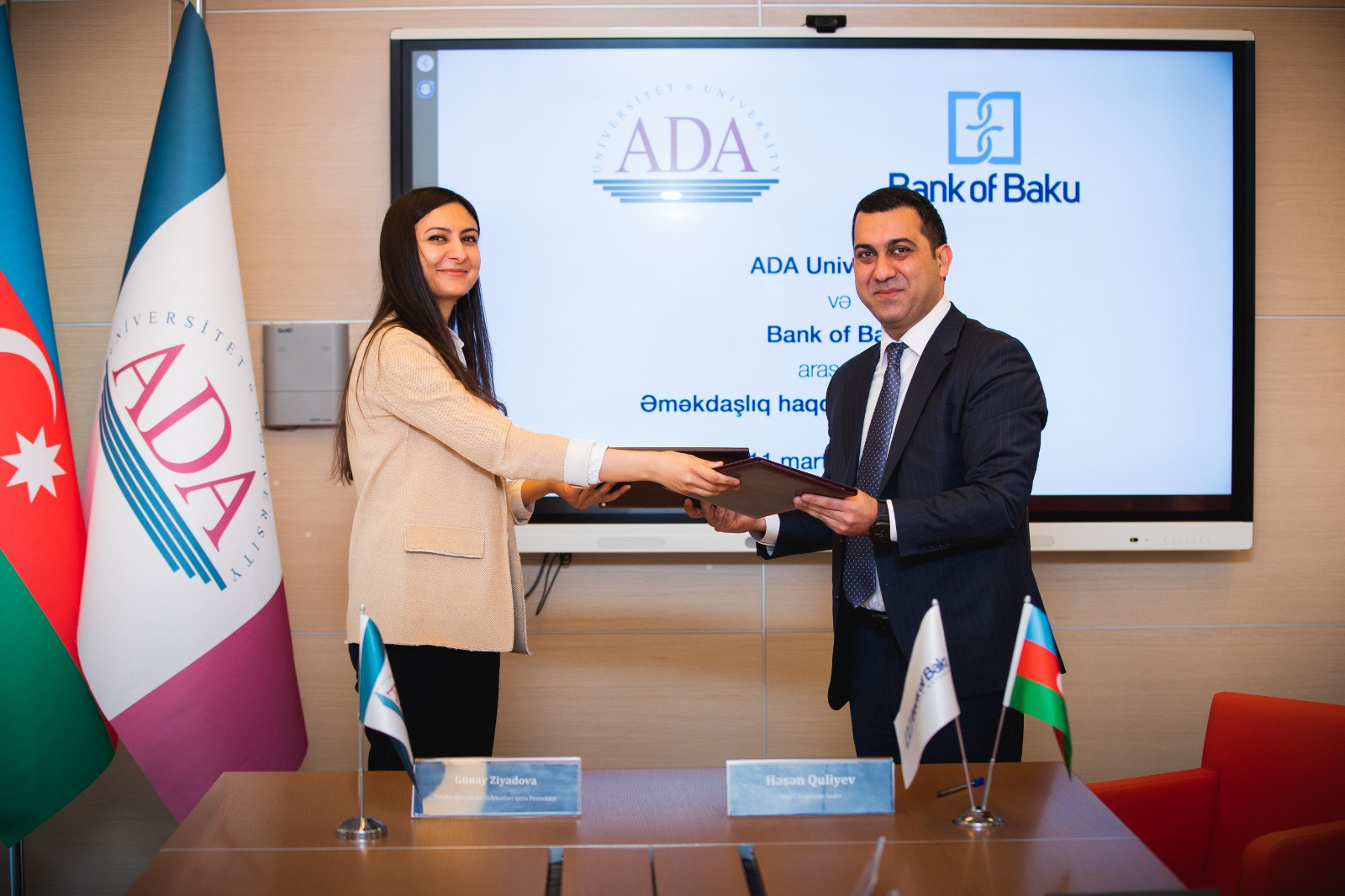 Bank of Baku və ADA Universiteti memorandum imzalayıb: mini MBA proqramı təşkil ediləcək - FOTO 