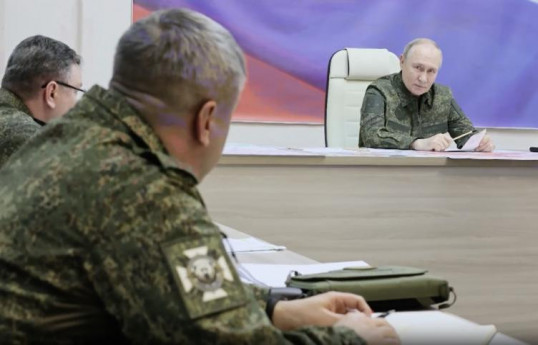 Putin Ukrayna ordusunun hücumundan sonra ilk dəfə Kursk vilayətinə səfər edib - VİDEO 