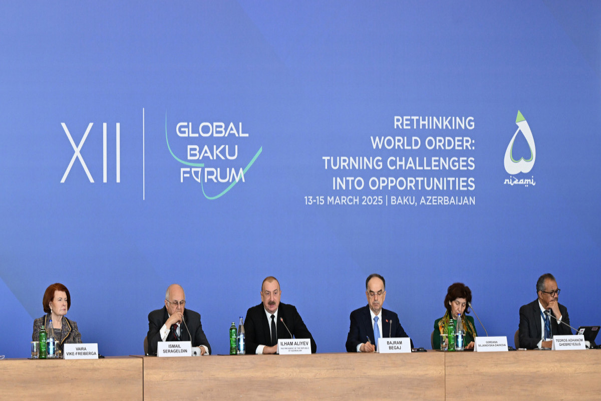 Prezident İlham Əliyev XII Qlobal Bakı Forumunun açılış mərasimində çıxış edib - YENİLƏNİB-1 