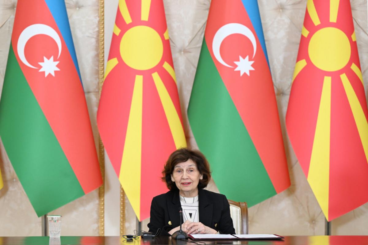 Şimali Makedoniya Respublikasının Prezidenti Qordana Silyanovska-Davkova
