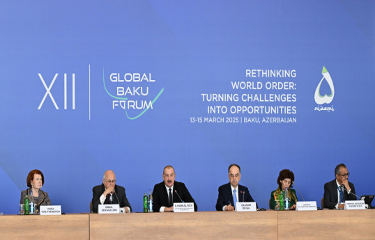 Prezident İlham Əliyev XII Qlobal Bakı Forumunun açılış mərasimində çıxış edib - YENİLƏNİB-1 
