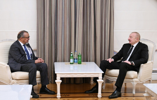 Prezident ÜST-nin Baş direktorunu qəbul edib - YENİLƏNİB 