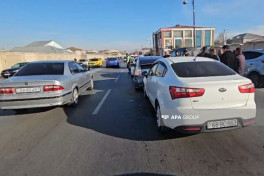 Naxçıvanda zəncirvarı qəza olub, bir nəfər xəsarət alıb