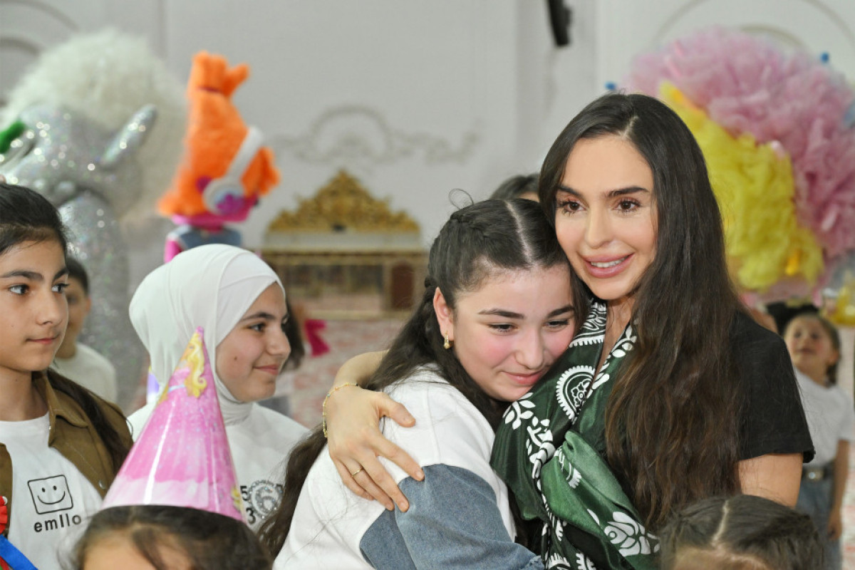 Leyla Əliyeva Qubada şəhid övladları ilə birgə Novruz şənliyində iştirak edib - FOTO 