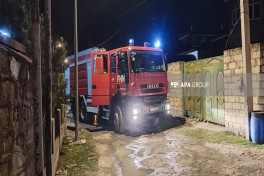 Şəkidə 4 otaqlı yaşayış evi yanıb