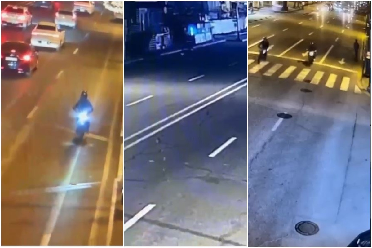 Bakıda narkotik vasitənin təsiri altında avtoxuliqanlıq edən motosiklet sürücüsü həbs edilib - VİDEO 