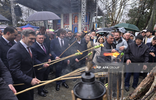 Gürcüstanın Prezidenti və Baş naziri Marneulidə Novruz bayramı şənliyində iştirak edib - VİDEO 