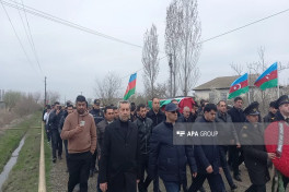 Qar uçqununda həlak olan hərbçi Sabirabadda dəfn edilib - FOTO 