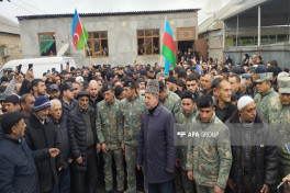 Gədəbəydə qar uçqununda həlak olmuş əsgər Bərdədə dəfn edilib - FOTO  - YENİLƏNİB 