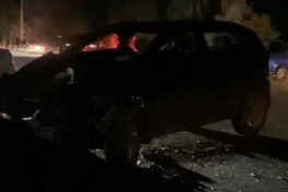 Ağcabədidə yol qəzası olub, iki nəfər xəsarət alıb - FOTO 