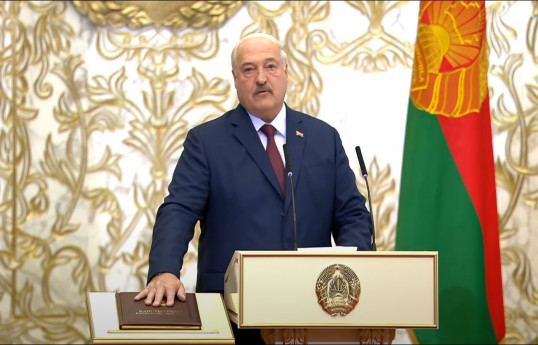 Aleksandr Lukaşenkonun andiçmə mərasimi olub
