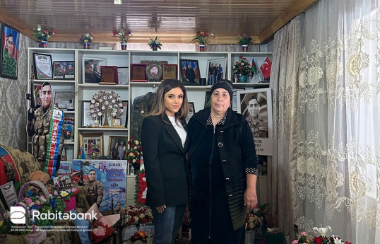 Rabitəbank Ramazan bayramı ərəfəsində şəhid ailələrini ziyarət edib