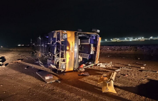 İranda avtobusun qəzaya uğraması nəticəsində 14 nəfər ölüb