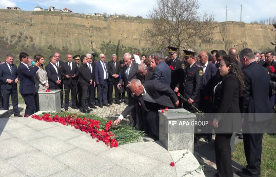 Quba Soyqırımı Memorial Kompleksi ziyarət edilir - FOTO 
