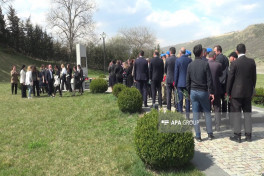 Quba Soyqırımı Memorial Kompleksi ziyarət edilir - FOTO 