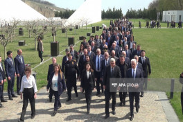 Quba Soyqırımı Memorial Kompleksi ziyarət edilir - FOTO 