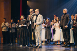 Leyla və Arzu Əliyevalar “Yalnız mədəniyyət” adlı musiqili-bədii gecədə iştirak ediblər - FOTO 