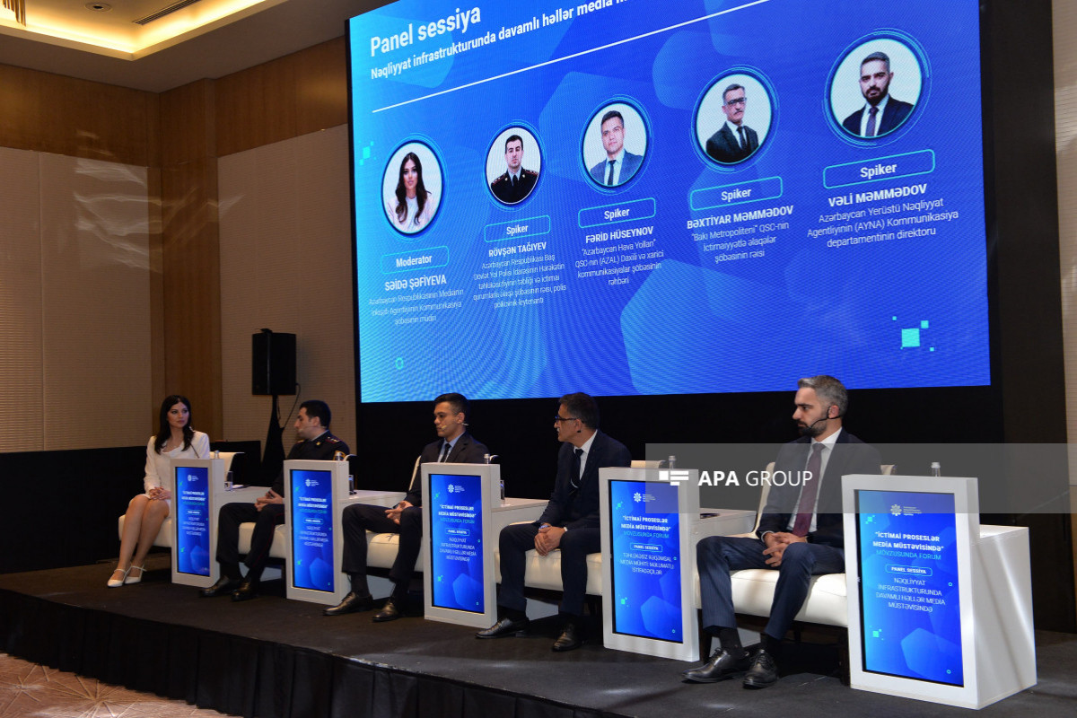 “Nəqliyyat infrastrukturunda davamlı həllər media müstəvisində” adlı panel keçirilib - FOTO 