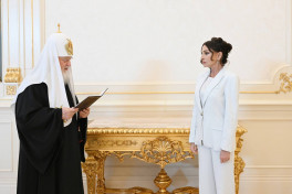 Prezident İlham Əliyev Moskvanın və Bütün Rusiyanın Patriarxı Kirill ilə görüşüb  - FOTO  - YENİLƏNİB 