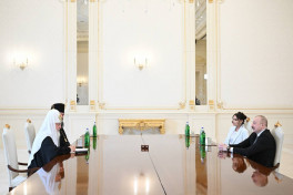 Prezident İlham Əliyev Moskvanın və Bütün Rusiyanın Patriarxı Kirill ilə görüşüb  - FOTO  - YENİLƏNİB 