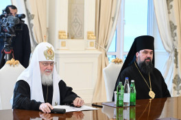 Prezident İlham Əliyev Moskvanın və Bütün Rusiyanın Patriarxı Kirill ilə görüşüb  - FOTO  - YENİLƏNİB 