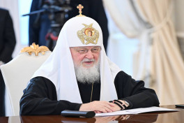 Prezident İlham Əliyev Moskvanın və Bütün Rusiyanın Patriarxı Kirill ilə görüşüb  - FOTO  - YENİLƏNİB 