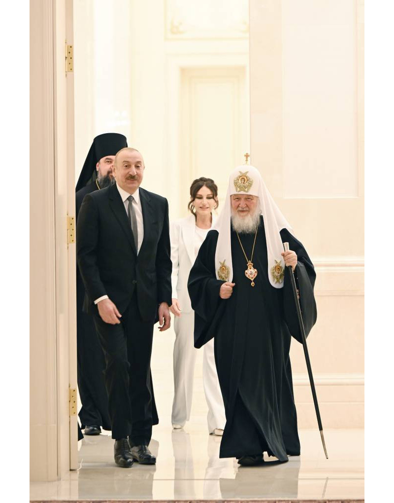 Prezident İlham Əliyev Moskvanın və Bütün Rusiyanın Patriarxı Kirill ilə görüşüb  - FOTO  - YENİLƏNİB 