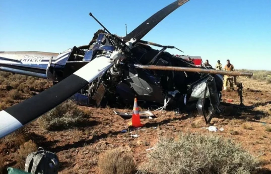 Çində helikopter qəzaya uğrayıb, ölən və yaralananlar var