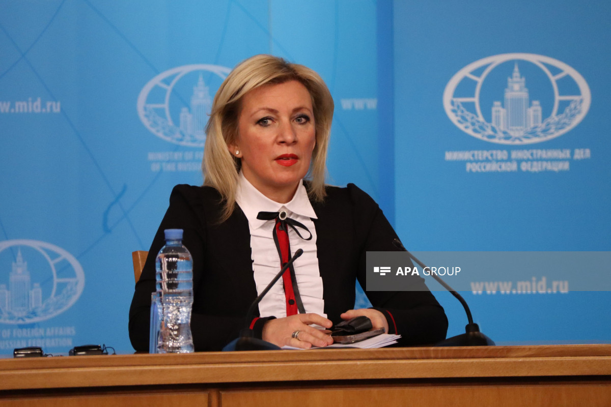Rusiya Xarici İşlər Nazirliyinin rəsmi nümayəndəsi Mariya Zaxarova