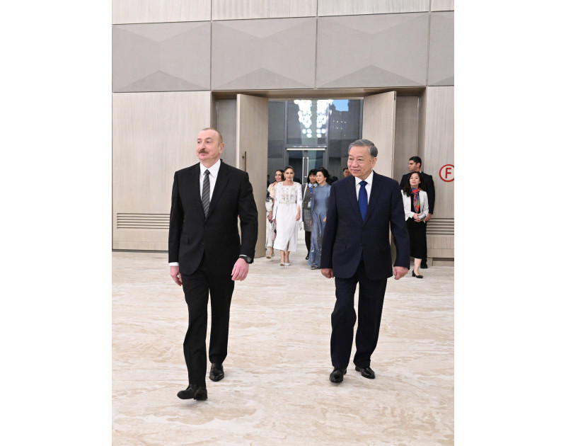 Prezident İlham Əliyevin adından Vyetnam Kommunist Partiyasının Mərkəzi Komitəsinin Baş katibinin şərəfinə dövlət ziyafəti verilib - FOTO 
