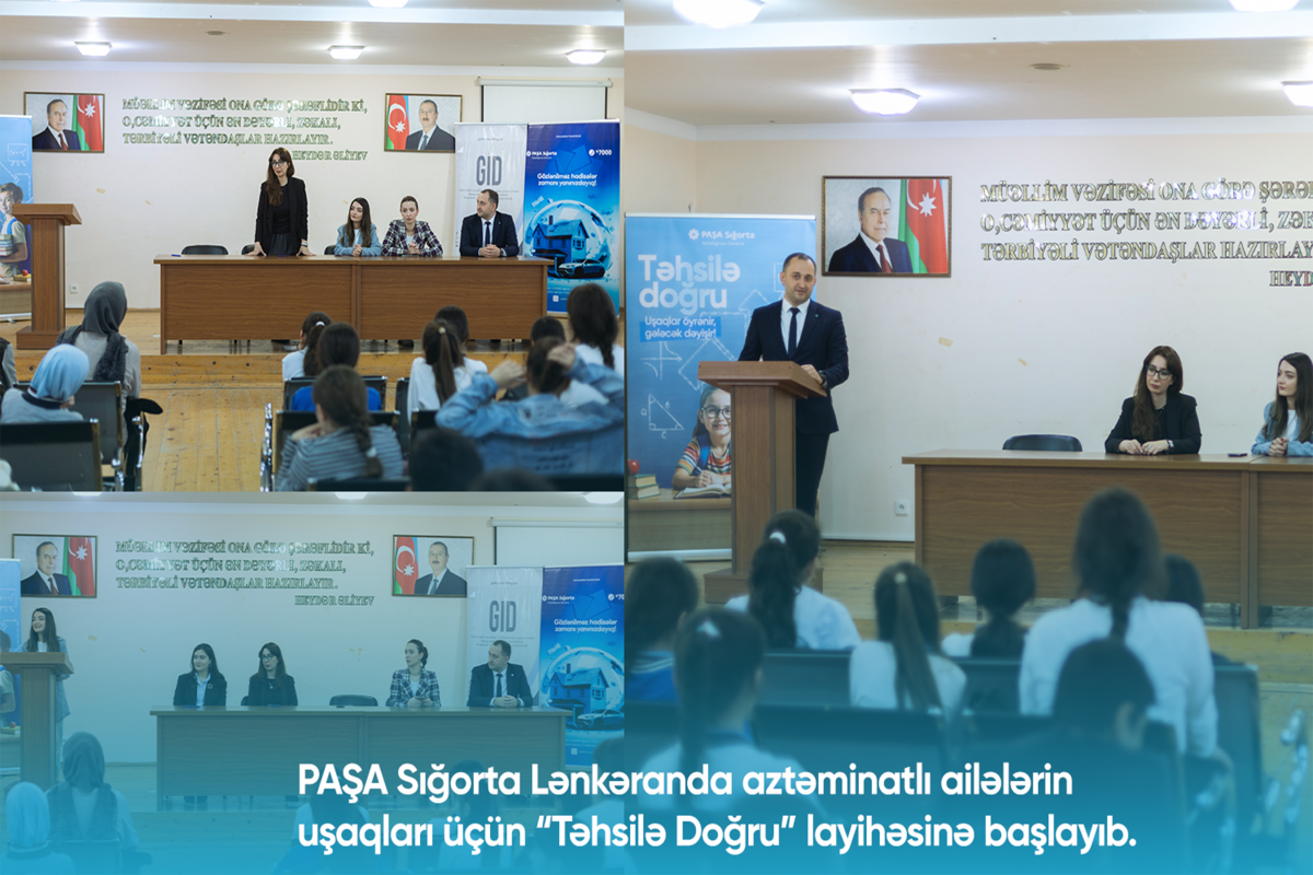 PAŞA Sığorta aztəminatlı ailələrin övladları üçün “Təhsilə Doğru” layihəsinə start verib