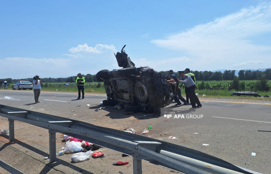 Masallıda “Toyota” aşıb, azyaşlı bacı-qardaş və qohumları ölüb - FOTO  - YENİLƏNİB-2 
