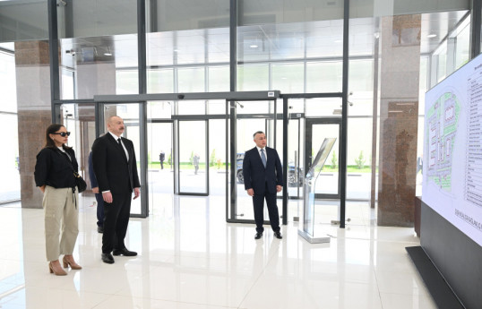 Prezident və Mehriban Əliyeva Şuşa Müalicə-Sağlamlıq Mərkəzinin açılışında iştirak ediblər - YENİLƏNİB 