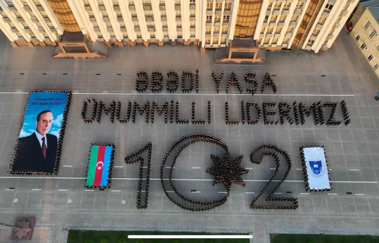 Ümummilli Lider Heydər Əliyevin anadan olmasının ildönümünə həsr olunan fləşmob keçirilib - FOTO  - VİDEO 
