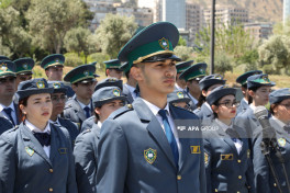 Gömrük orqanlarına xidmətə yeni qəbul olunan əməkdaşların andiçmə mərasimi keçirilib - FOTO 