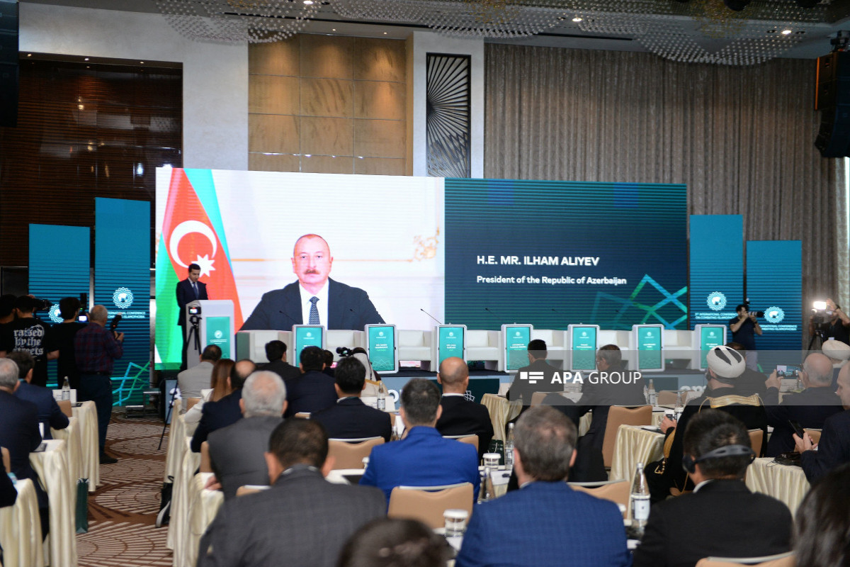 Prezident İlham Əliyevin islamofobiya ilə bağlı beynəlxalq konfransın iştirakçılarına MÜRACİƏTİ 