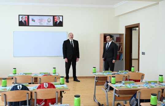 Prezident İsmayıllıda “Talıstan” liseyinin binasının açılışında iştirak edib - FOTO  - YENİLƏNİB 