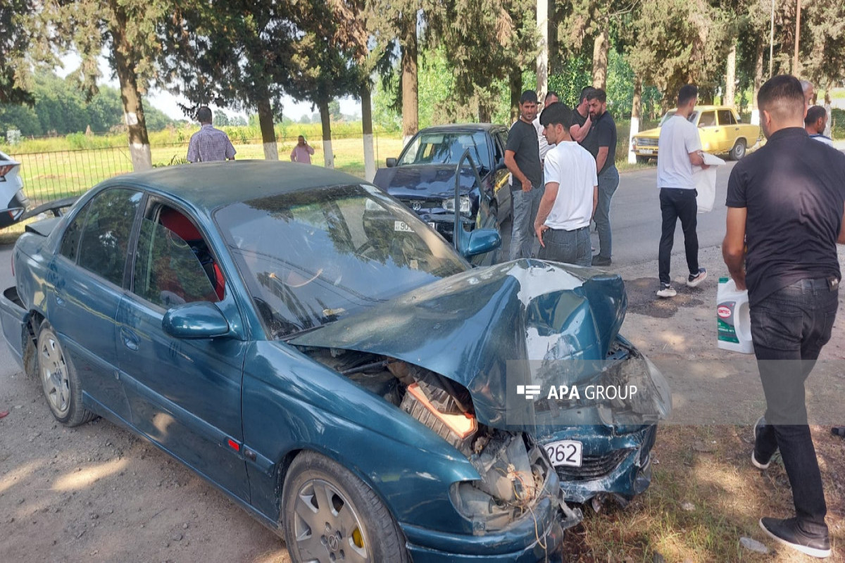 Lənkəranda yol qəzasında sürücülər xəsarət alıb - FOTO 