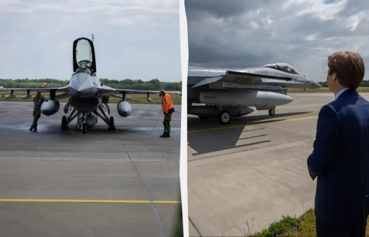Ukraynaya veriləcək son F-16-lar Hollandiyadan havaya qalxıb