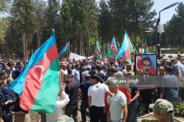 Birinci Qarabağ müharibəsində itkin düşən Əsəddin Novruzovun qalıqları Mingəçevirdə dəfn edilib - FOTO 