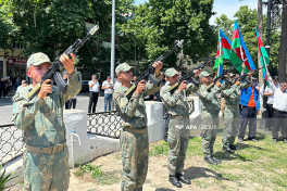 Birinci Qarabağ müharibəsində itkin düşən Əsəddin Novruzovun qalıqları Mingəçevirdə dəfn edilib - FOTO 