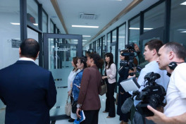 Azərbaycan nümayəndə heyəti Özbəkistan MN-in mətbuat xidmətinin fəaliyyəti ilə tanış olub - FOTO 