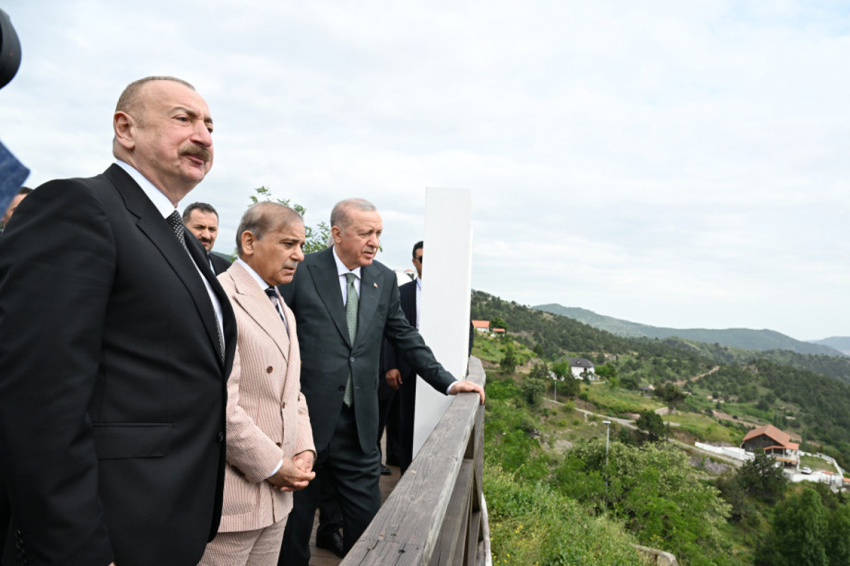 Azərbaycan və Türkiyə prezidentləri, Pakistanın Baş naziri Laçın şəhərində seyrəngahda olublar