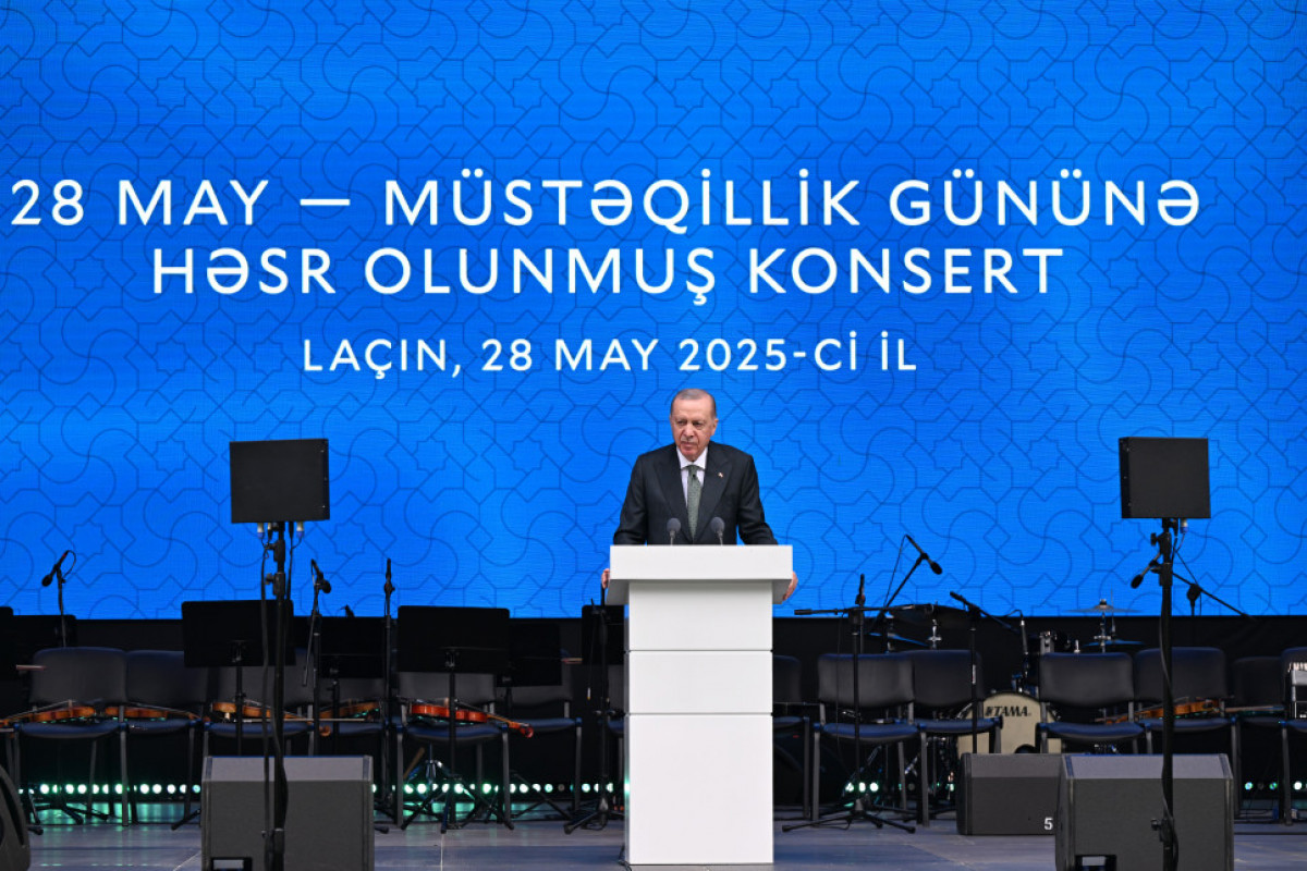 Ərdoğan: Dinləyəcəyimiz mahnılarda Qarabağın azad torpaqlarının səsi var
