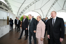 Azərbaycan və Türkiyə prezidentləri, Pakistanın Baş naziri Laçın şəhərində seyrəngahda olublar